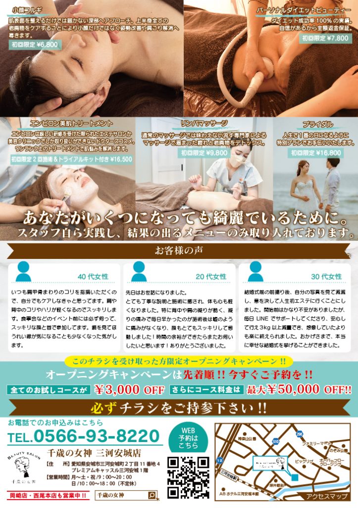 ねこのて事務所　B４両面　チラシデザイン作成