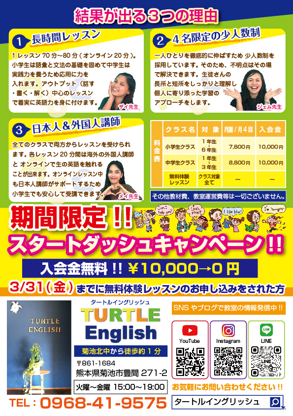 A4両面 チラシデザイン作成 裏